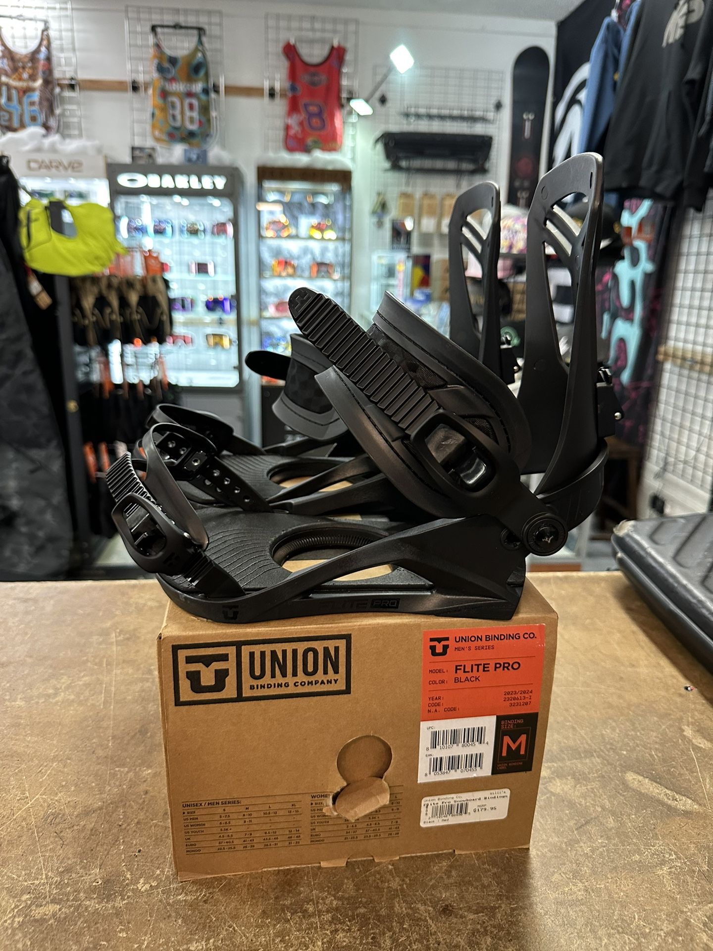 New union flight pro medium snowboard bindings 