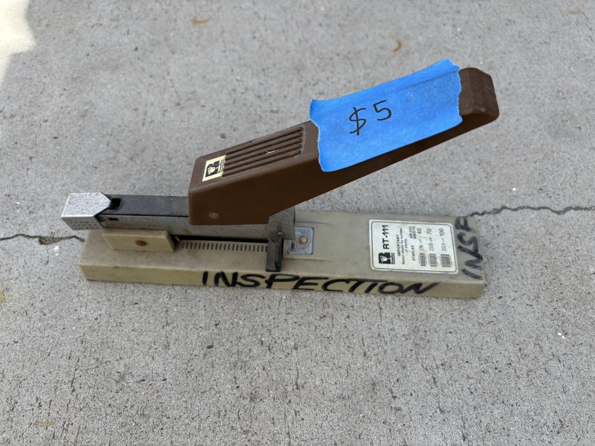 Vintage Rose Tec Industrial Stapler