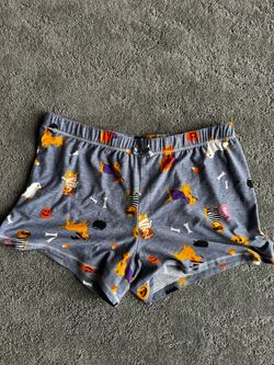 Halloween dachshund PJ shorts