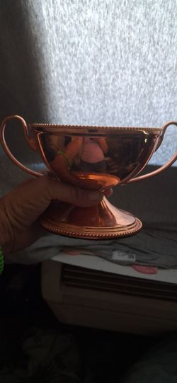 Metal trophy cup