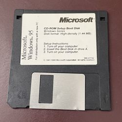 Microsoft Windows 95 Boost Floppy Disk