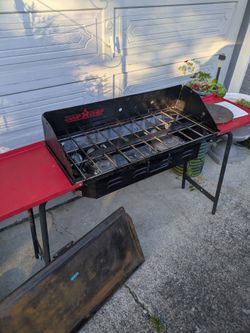 Camp chef 2 burner stove with griddle