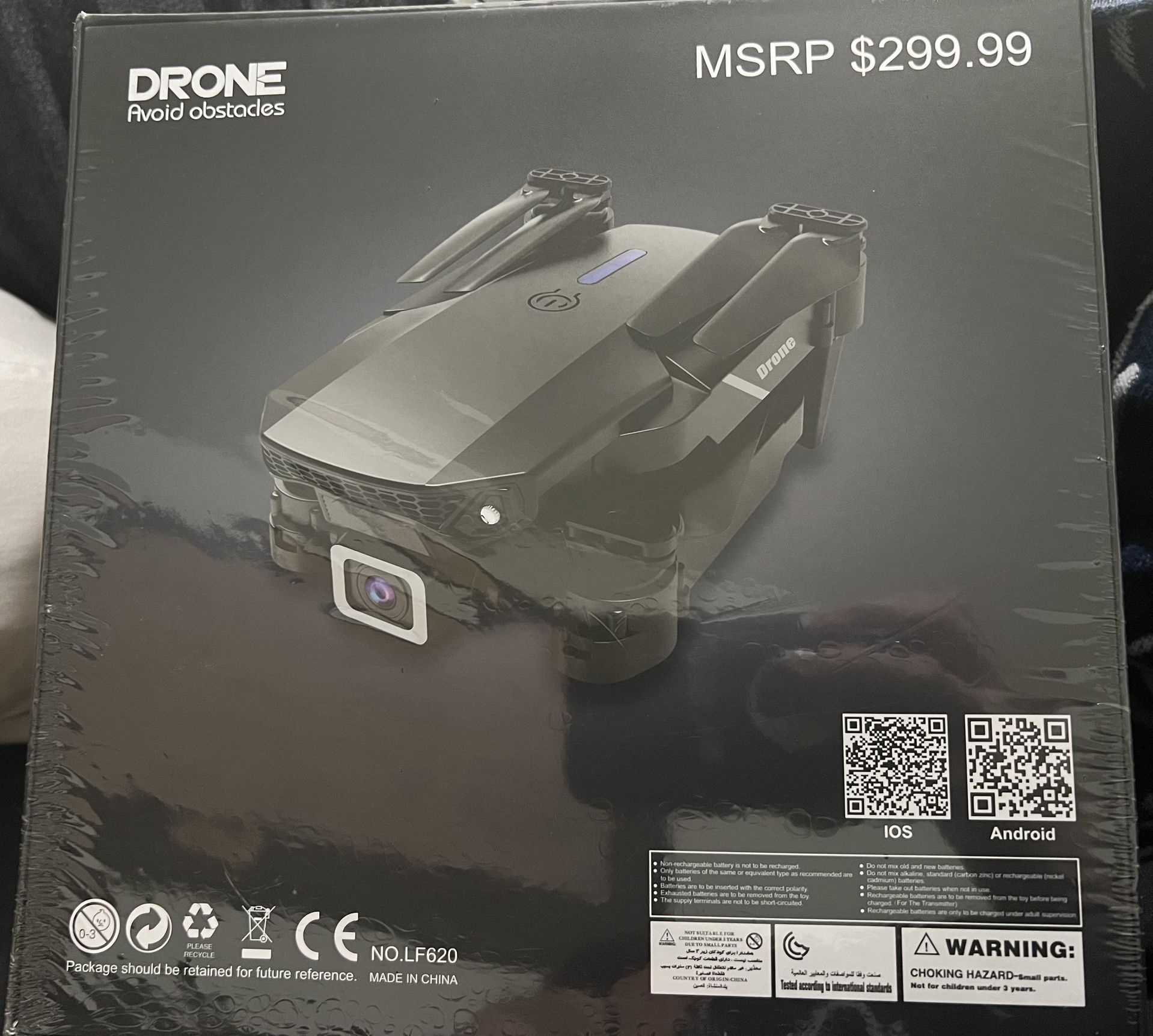 BRAND NEW FACTORY SEALED IN BOX FACTORY SEALED SMS DRONE 4K HD Dual Camera Avoid Obstacles Android IOS Compatible MSRP $299