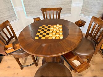 Game & Pub Table with Storage Base