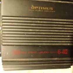 Optimus High Power Amplifier 100 Watt Stereo Amplifier 4 Channel $30