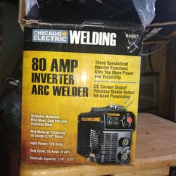 SMALL 80AMP INVERTER ARC WELDER 120AMP ELECTRODE CAPACITY 1/16"3/32" 