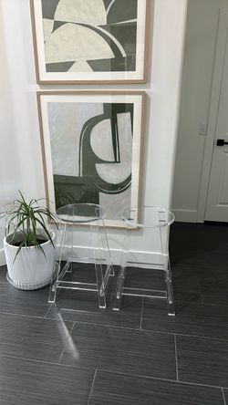 Acrylic barstools
