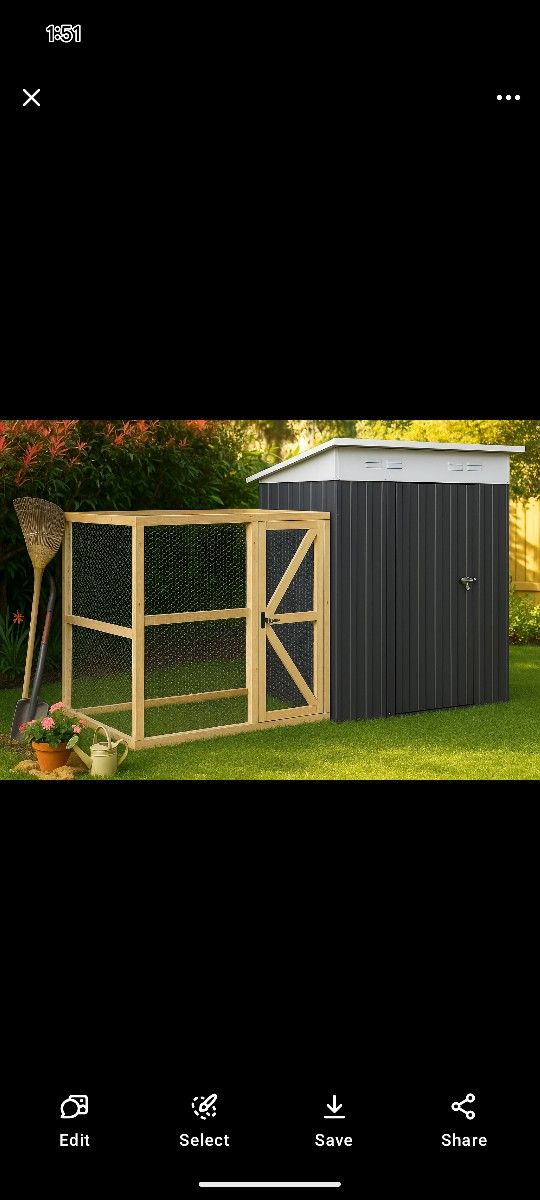 6'x4' Chicken Coop And Run