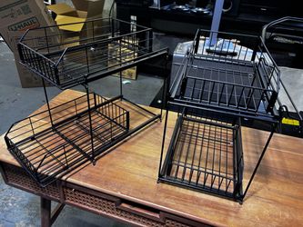 2-Tier Sliding Under Cabinet Organizers – Set of 2