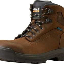 NEW Size 10 Wide EE Ariat Men Work Boots Turbo 6" Waterproof Soft Toe Boot