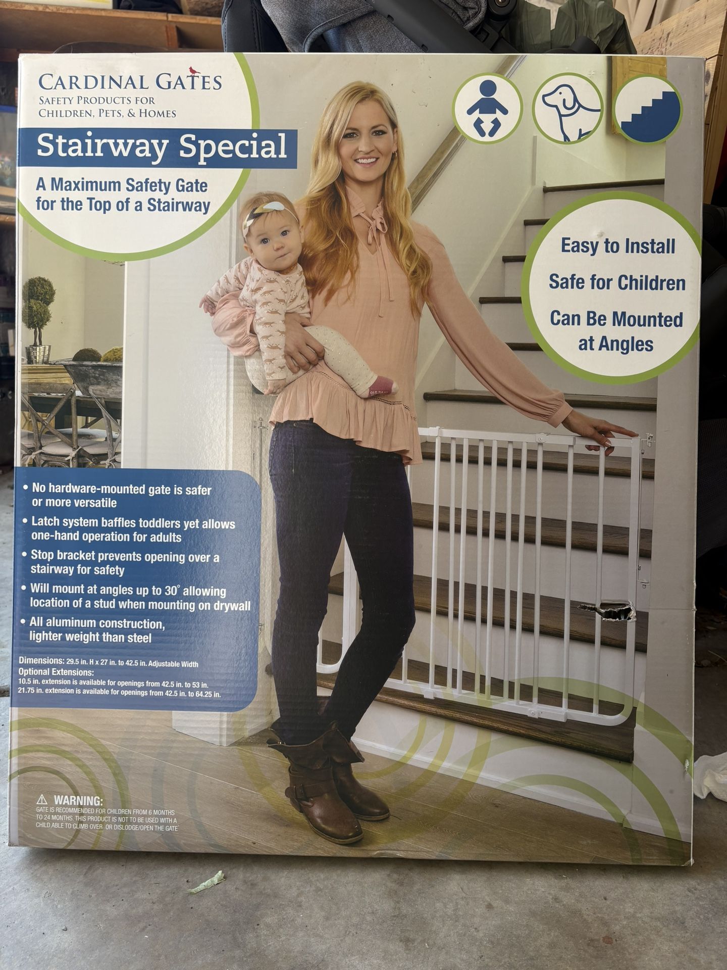 Cardinal Gates Stairway Special Baby Gate