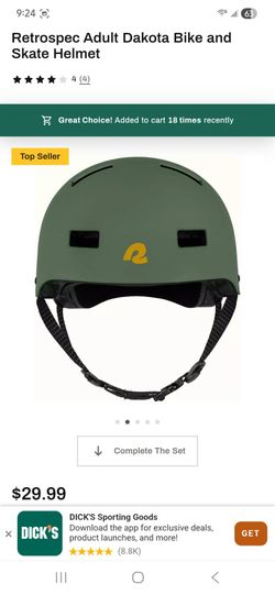 Retrospec Dakota Bicycle / Skateboard Helmet for Adults - Commuter, Bike, Skate, Scooter, Longboard & Incline Skating - Impact Resistant & Premium Ven