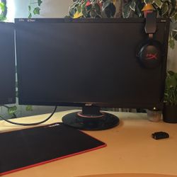 28in Acer Gaming Monitor G-sync 3d Vision  240hz With Gaming Headset 