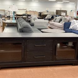 New 80” Black TV Stand