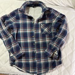 Flannel And Fleece Plaid Jacket