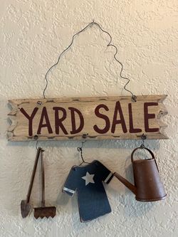 Rustic Yard Sale Sign
