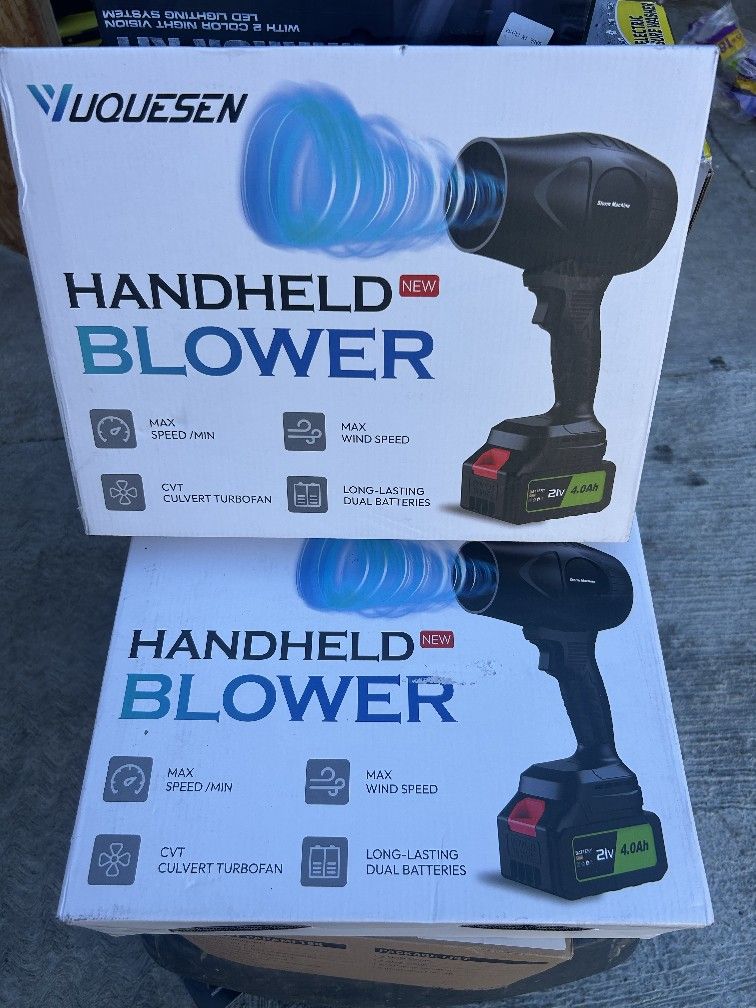 Cordless Leaf Blower 990,000 RPM - 21V Electric Leaf Blower with 4.0Ah Battery & Charger - Ultra Lightweight Handheld Blower for Patio, Garden, Drivew