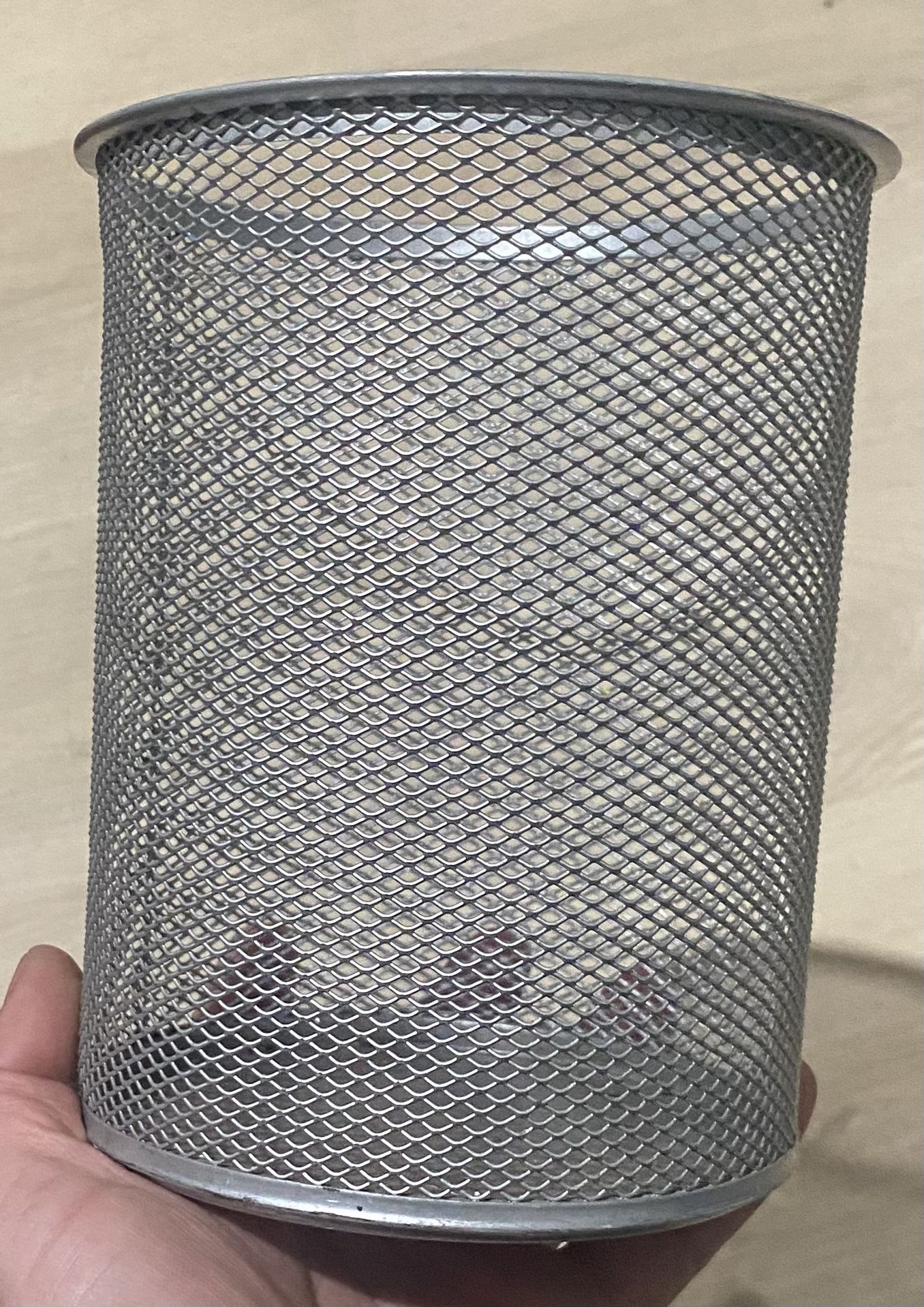 Silver Metal Pencil/Pen/Marker Holder