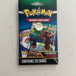 New Pokemon Trading Card 20 Pack 
