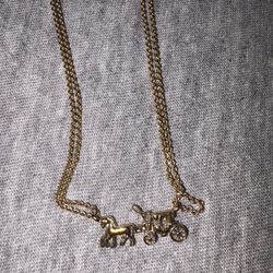 Coach Brand Horse & Carriage Necklace