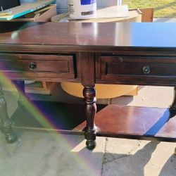 Console Table Brown Wood