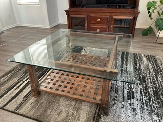 Glass Coffee Table Set
