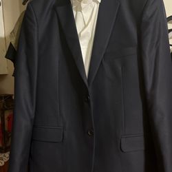 Navy Brand Taylor Made Suit Completely  Lined Beautiful  Taylor Shop Closed 