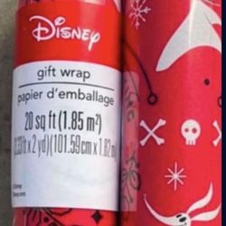 Disney Nightmare Before Christmas Wrapping Paper 20” Or 70”