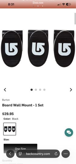 Burton snowboard wall mount