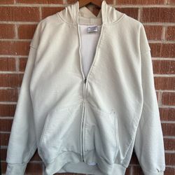 Vintage Pluma  Waffle Lined Thermal Heavyweight Zip-Up Sweatshirt 