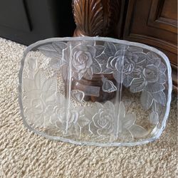 Crystal Sectional Serving Plate For 20