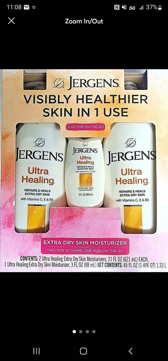 Jergen's Ultra Healing Extra Dry Skin Moisturizer with Bonus Bottle  (3 Count)