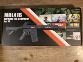 New MHL416 Move Controller for PS4 - playstation Wireless Gun Controller with Motion Aim, Authentic Feedback, Move Motion Tech, 1200mAh Battery Share 