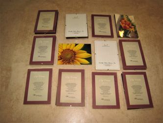 $1. EACH- 5”x7” Glass Clip Wall Frames