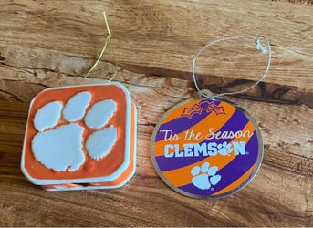 2 Clemson ornaments