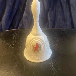 Fenton Hand Painted Cardinal Bell