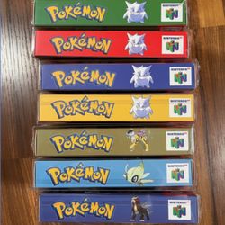 Pokemon SEALED New Custom Pokemon All Colors N64 Nintendo Game Cartridge