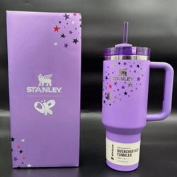 Olivia Rodrigo Stanley 40 oz quencher cup purple with stars , brand new