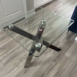 Glass End Table