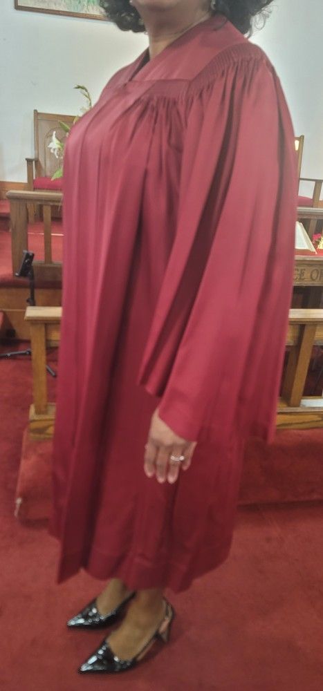 Burgundy choir robes