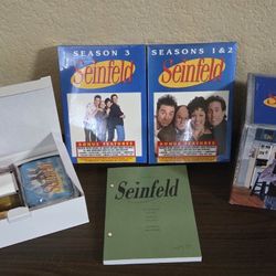 Seinfeld DVD Box Set Complete Seasons 1 2 3 With 40 Episodes Monks Diner & Cards