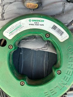 Greenlee Stainless Steel Fish Tape, 1/8 in x 50 Ft