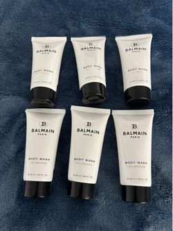6 pcs B   Balmain   Paris  Tavel  size,   body wash