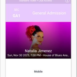 Natalia Jimenez Concierto
