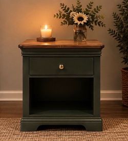 Vintage green nightstand