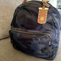 Tommy Hilfiger Mini Backpack Black And Blue Designer Bag Mini Backpack