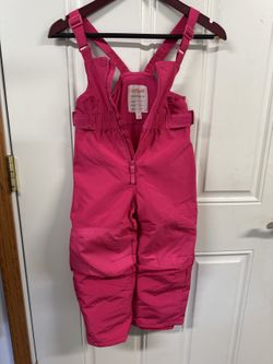 Cat & Jack Pink Snow Bibs Size 4T - New