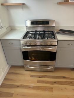 Stainless steel, refrigerator and stove