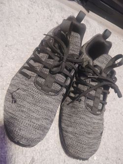 Black and Grey Men Puma's