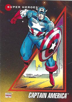 1992 Marvel Masterpieces Captain America # 37